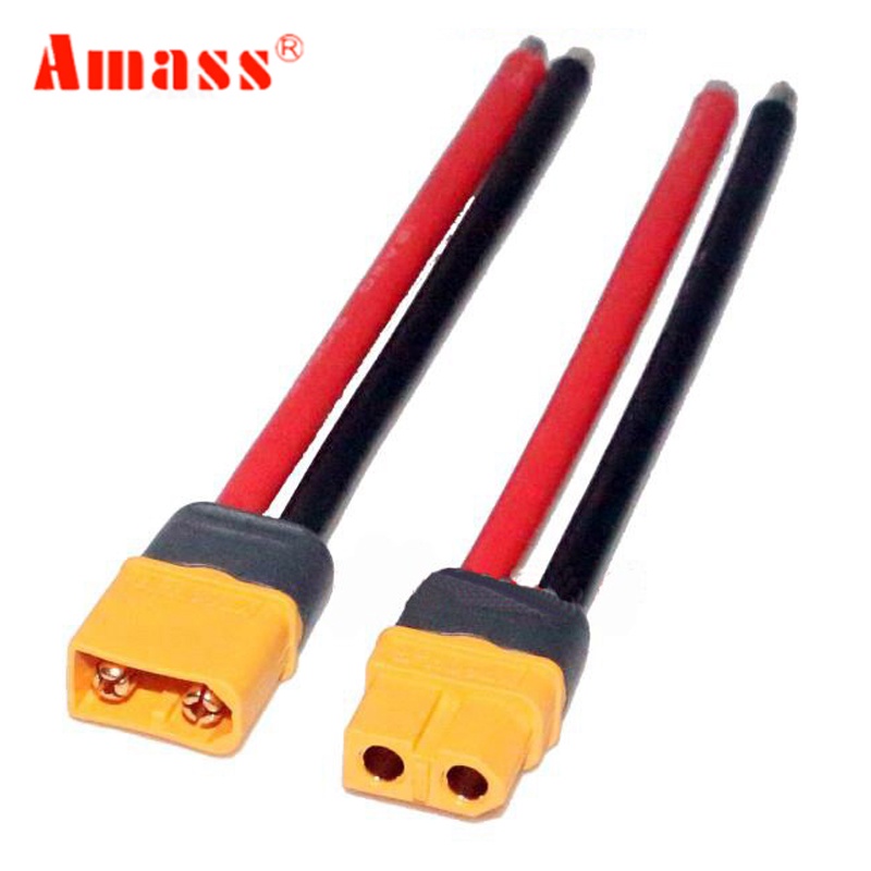 [HCM] - Dây nguồn 14AWG cho PDB | ESC | Pin Lipo Amass hàn sẵn jack XT60 dài từ 10cm-12cm