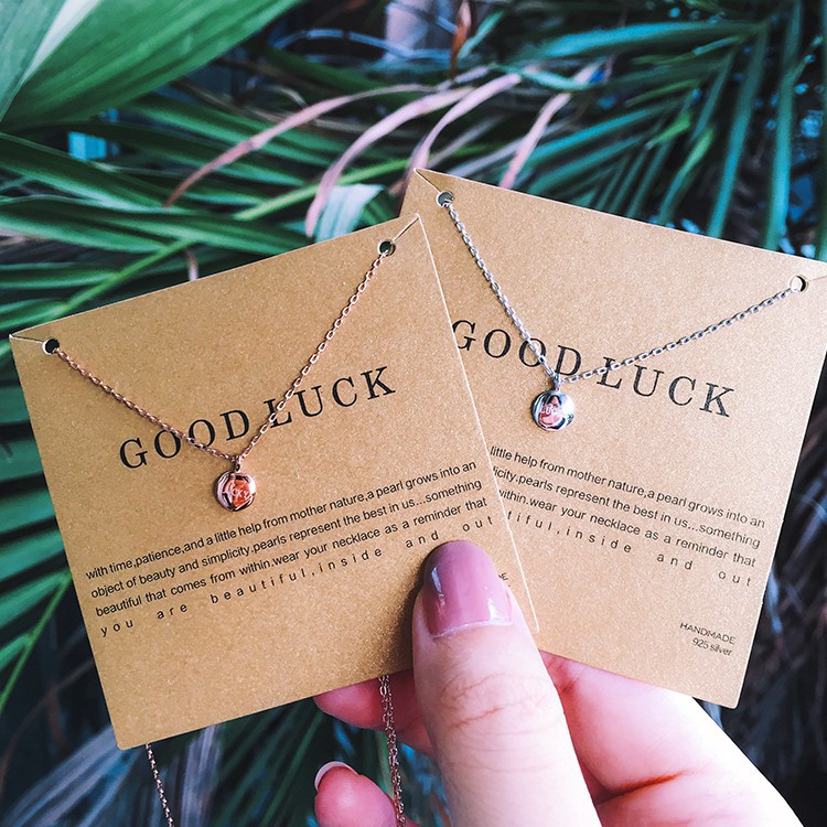 Vòng cổ mạ bạc B49 phong cách Hàn Quốc đơn giản xinh xắn