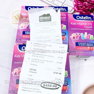 Vitamin D3 [ÚC] Ostelin kid liquid 20ml và Ostelin Infant Drop 2,4ml bổ sung cho trẻ