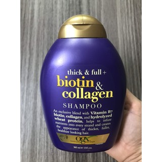 DẦU GỘI BIOTIN COLLAGEN OGX GIẢM RỤNG TÓC TRỊ GÀU MỸ USA 385ML