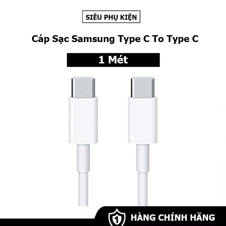 Cáp sạc hai đầu Type-C cho samsung A70 -Chính hãng