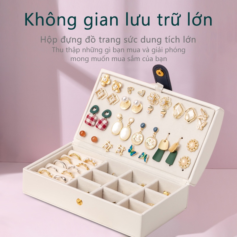 Hộp đựng đồ trang sức hộp sắp xếp đồ trang sức dung lượng lớn nhiều tầng - YA34