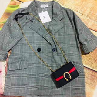 Áo vest kẻ nữ