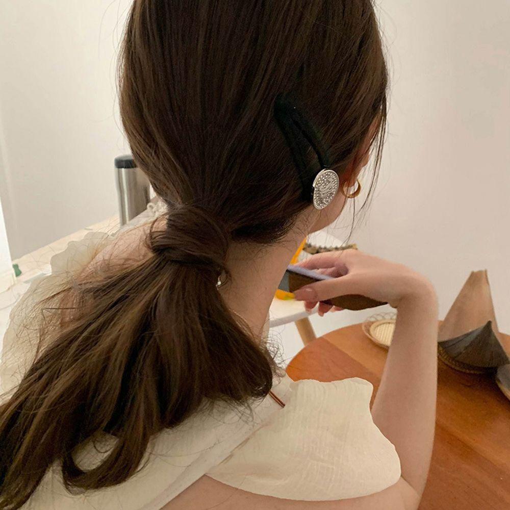 Dây Cột Tóc 15H In Chữ C Dễ Thương Xinh Xắn Cho Nữ