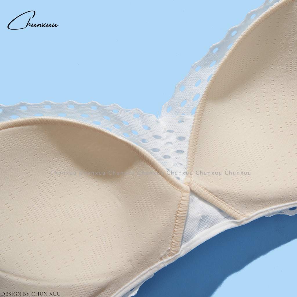 Áo lót nữ không gọng đệm mỏng ChunXuu, thiết kế vạt chéo có lỗ thoáng khí AV25