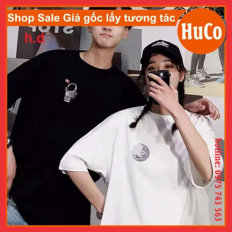 áo thun đôi ngắn tay nam nữ, áo phông hè đôi người sao hỏa chất cotton mềm mát form rộng unisex freesize mặc đôi nhóm  ྇