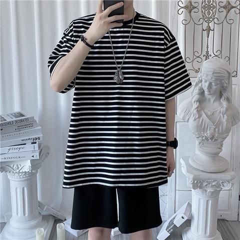 Áo Thun Cotton Ngắn Tay Dáng Ôm Thời Trang Nam Tính