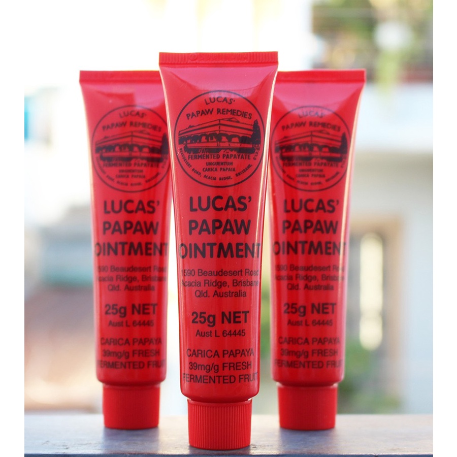 Kem Dưỡng Da Đu Đủ Đa Công Dụng Bôi Ngoài Da Lucas' Papaw Ointment Giúp Mờ Sẹo, Chàm, Nẻ 25g Chính Hãng - Wincy Mart