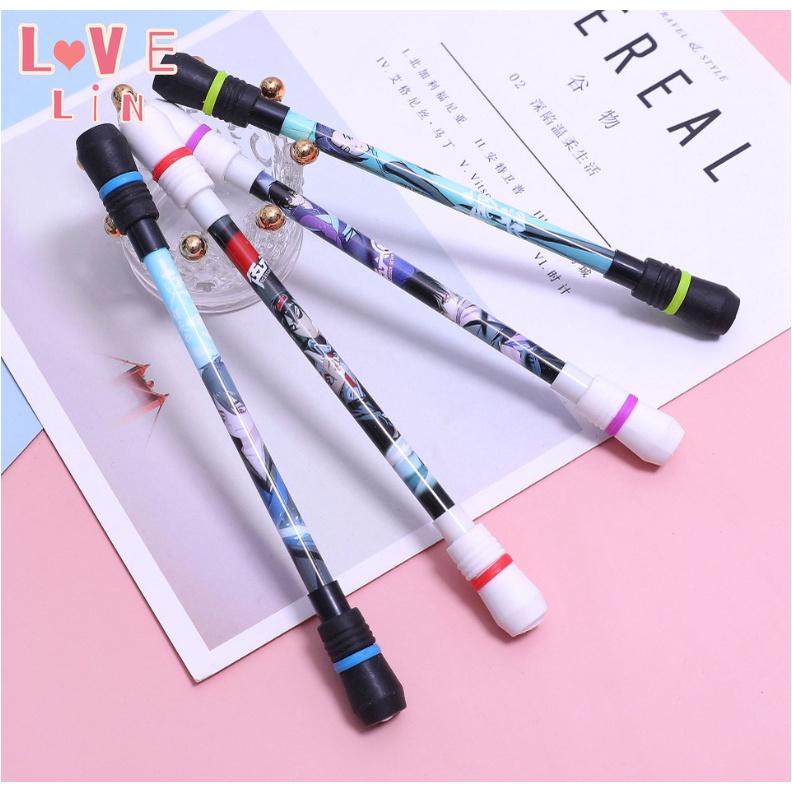 【Lovelin】Bút Xoay Viết Mực Nén Dành Cho Học Sinh Mới Bắt Đầu
