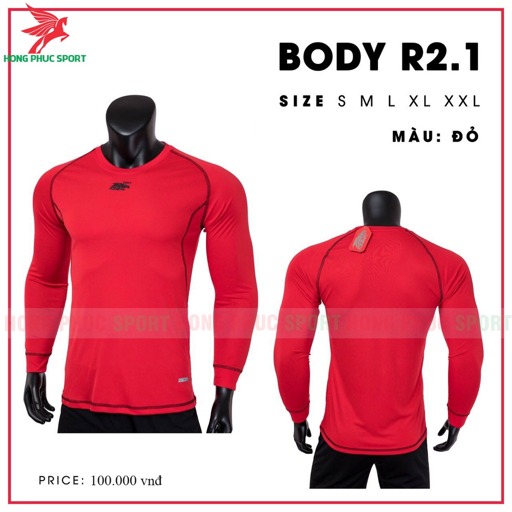 ÁO GIỮ NHIỆT NAM BODY RIKI R2.1 TAY DÀI CỰC ĐẸP