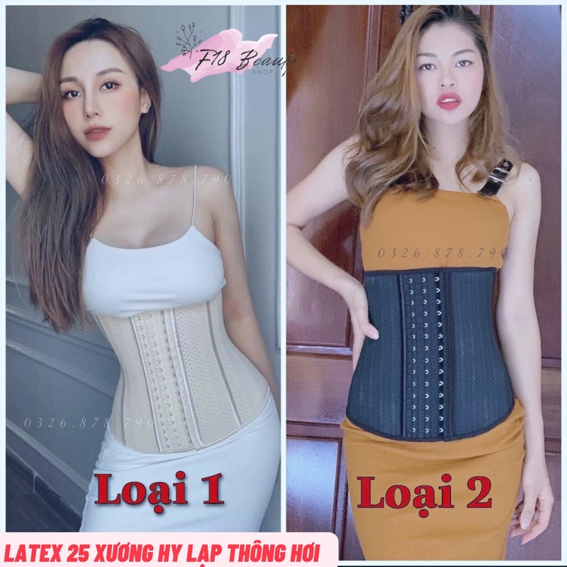 Đai Nịt Bụng Latex Hy Lạp 25 Xương Thông Hơi - Định Hình Tạo Hốc Eo - Kèm Quà Tặng