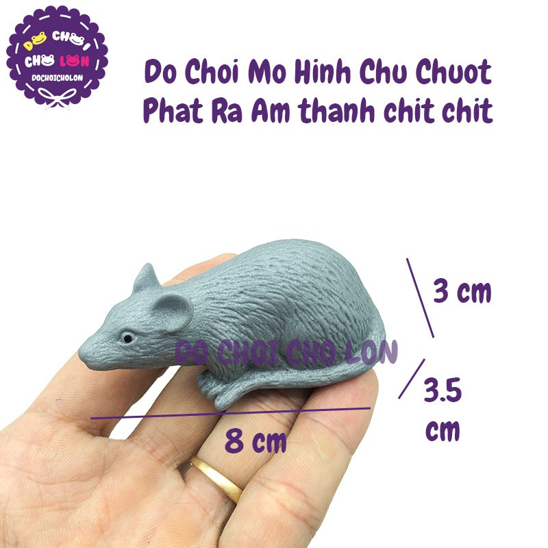 Đồ chơi mô hình con chuột phát ra âm thanh chít chít 037-68