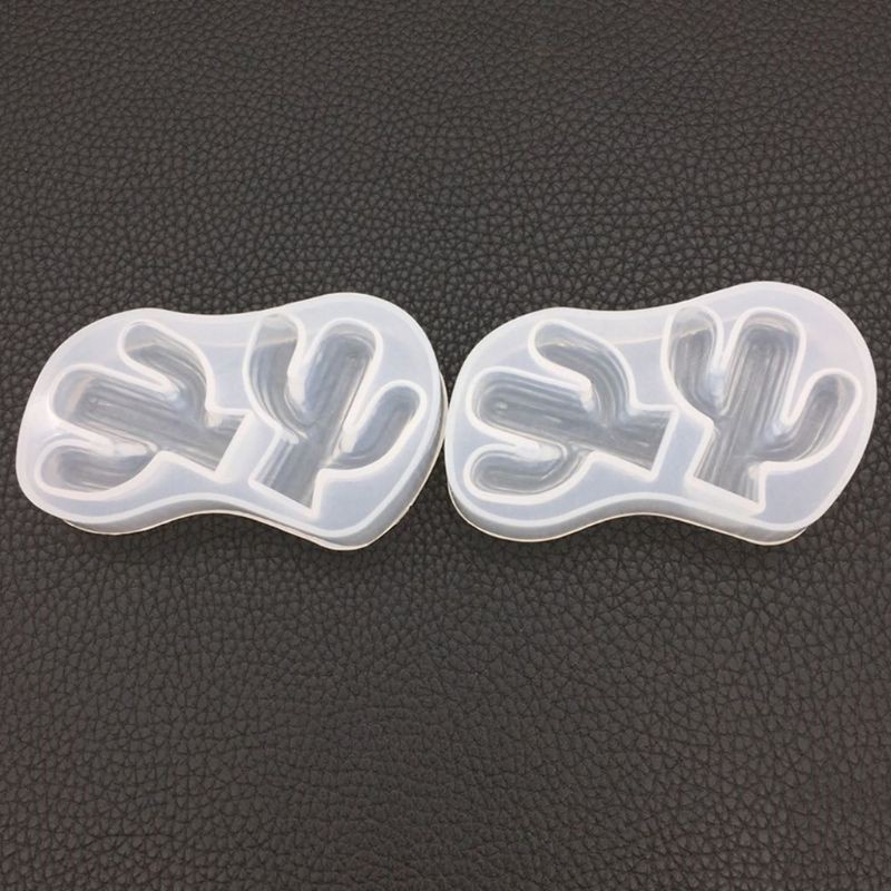 Khuôn làm bánh/trang sức hình cây xương rồng đáng yêu bằng nhựa epoxy