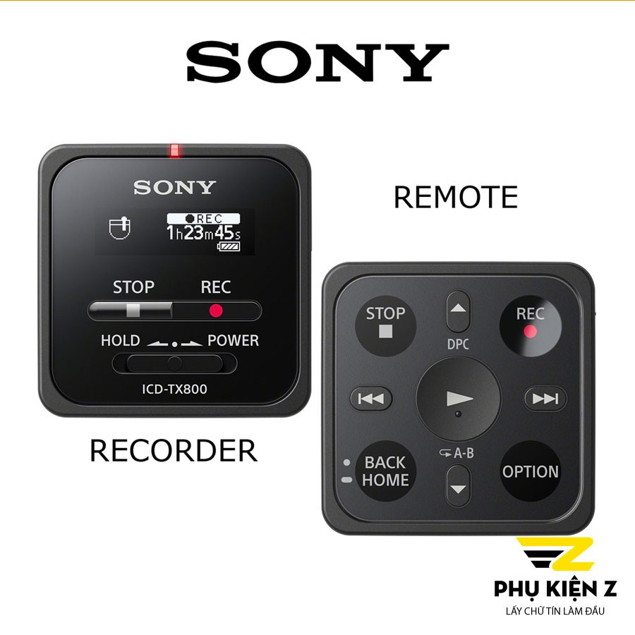 Máy Ghi Âm Sony ICD - TX 800 ( Đen) Chính Hãng - Bộ Nhớ 16GB