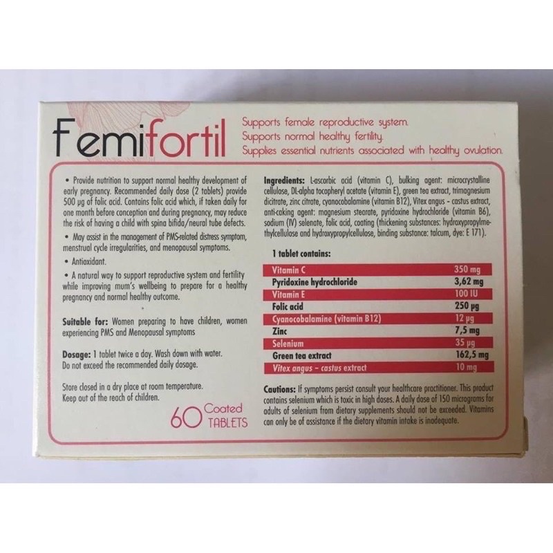 Femifotil viên uống bổ trứng