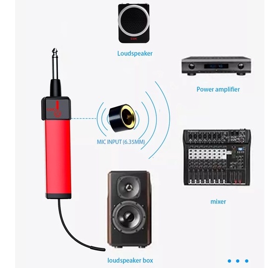 Bộ 2 Micro Không Dây COK ST-1100 Bảo Hành 12 tháng Micro Chuyên Dành Cho Mọi Loa Kéo Và Âm Ly Đổi Mới Trong Vòng 7 Ngày