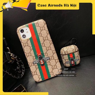 Combo ốp iphone + ốp airpods gc ong thêu