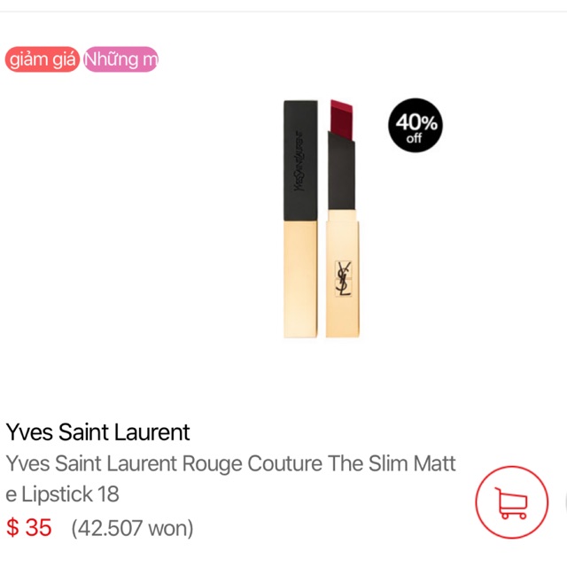 Son YSL the Slim săn sale