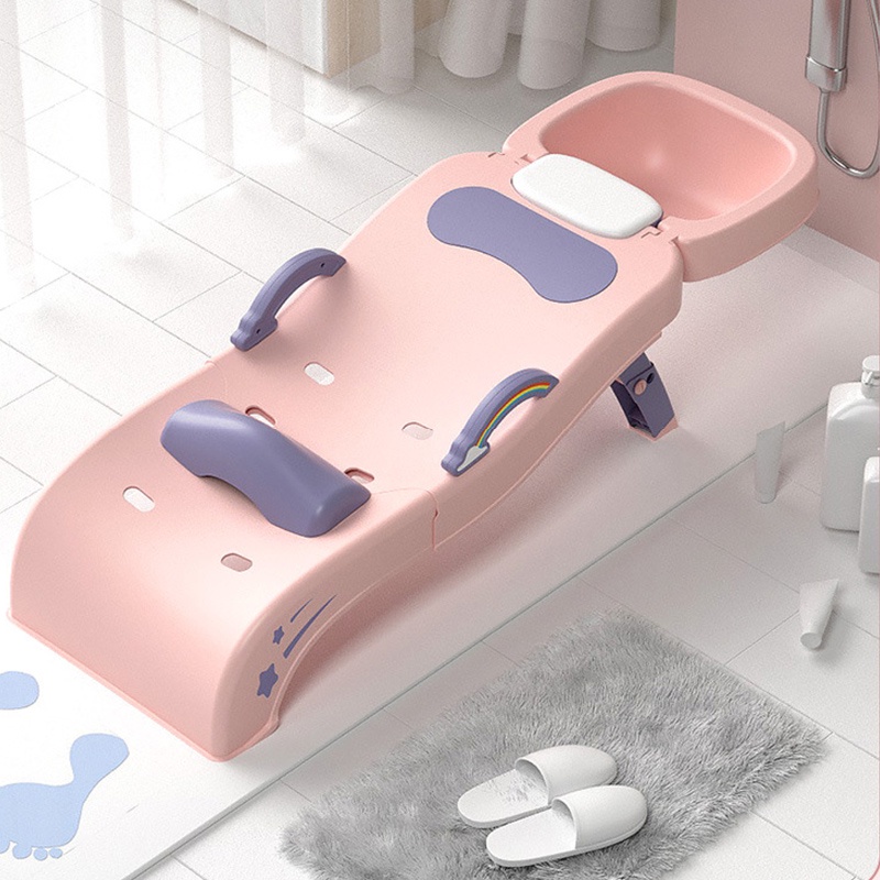 Có thể bán buôn Ghế gội đầu cho trẻ em Có thể gập lại có ổn định Giường sơ sinh Sodium075 Hàng giao ngay