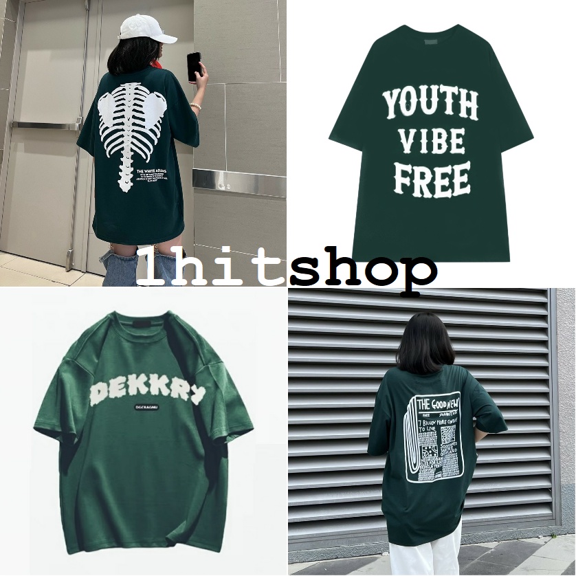Áo Thun Xanh Lá THE GOOD NEWS 2 Màu Ulzzang Unisex 1hitshop