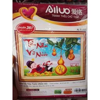 Tranh thêu Tiền Vô Như Nước 53423