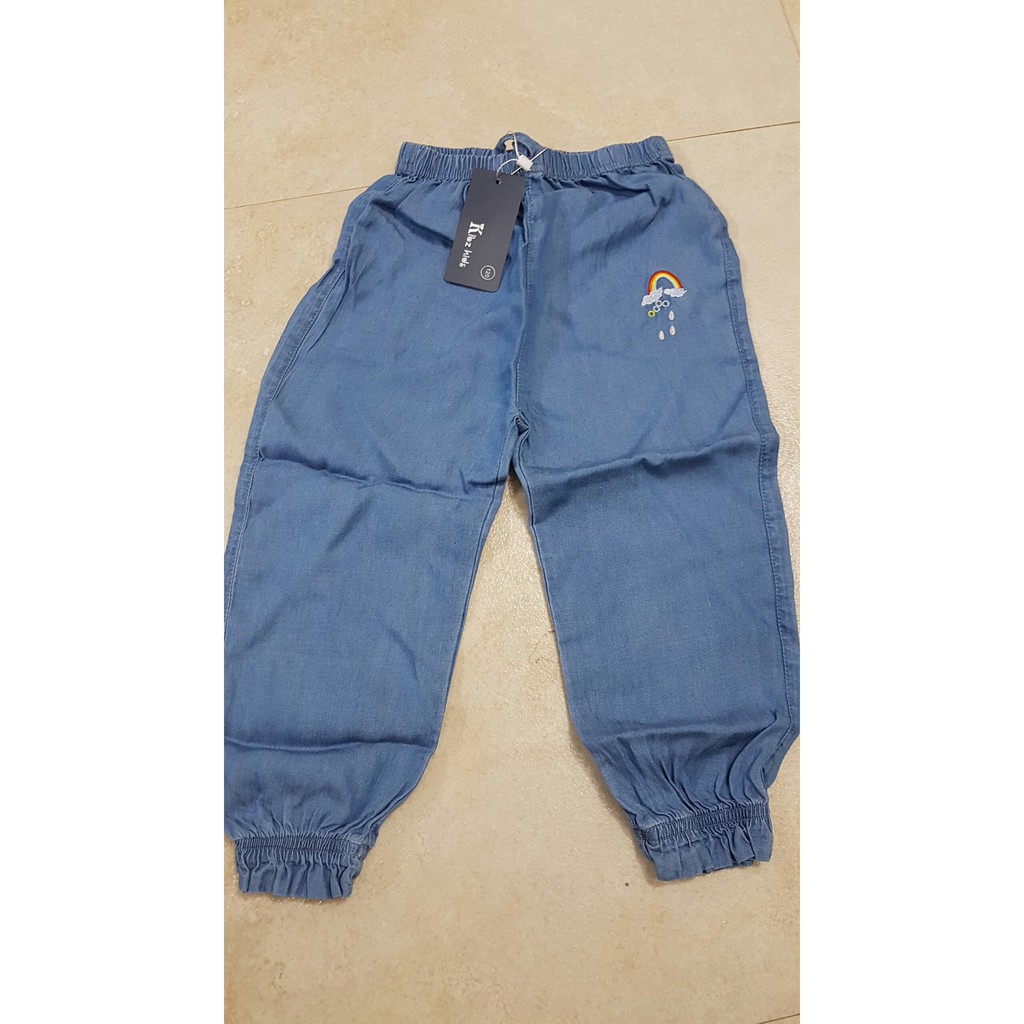 [Nhập KID5K hoàn 5K xu đơn 0đ] Quần bò giấy Jean mềm cho bé gái/ bé trai 10-19kg | WebRaoVat - webraovat.net.vn