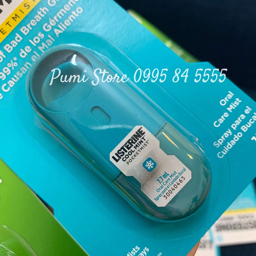 Xịt thơm miệng Listerine Cool Mint