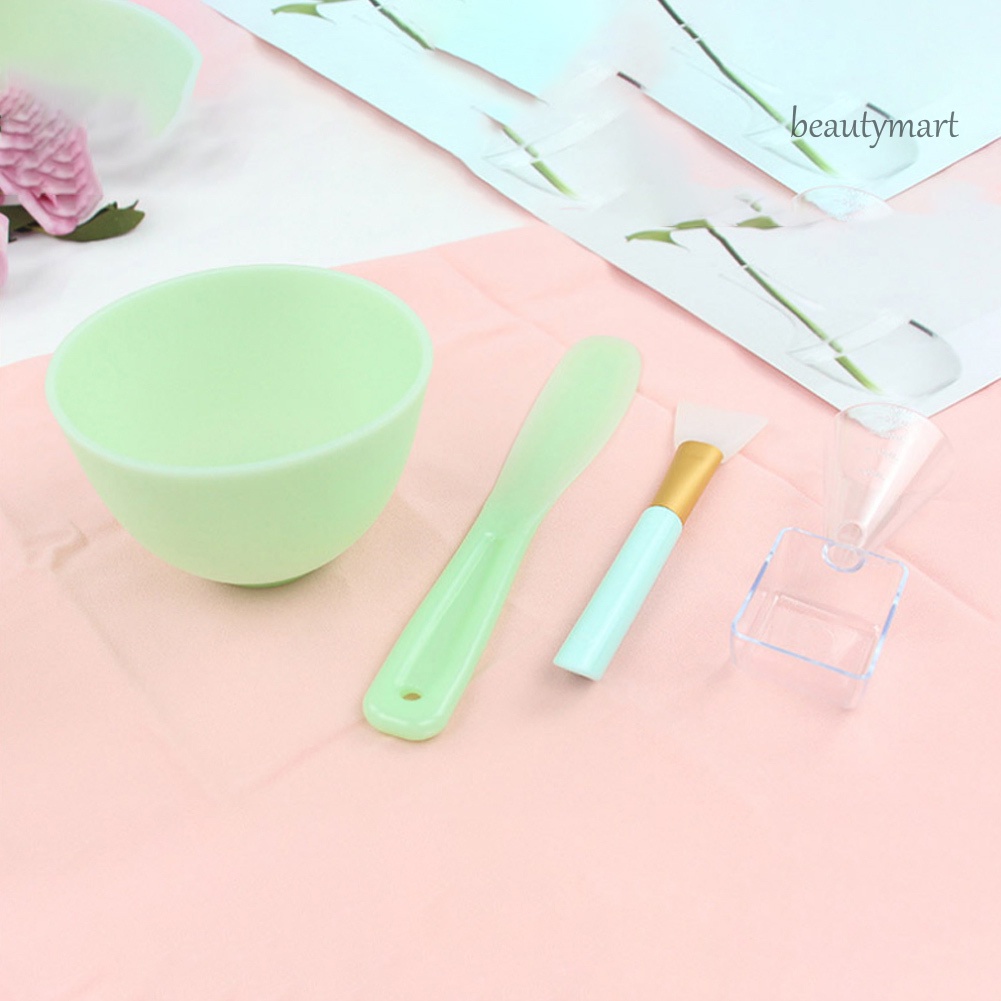 [Hàng mới về] Bộ Bát Đắp Mặt Nạ Tự Làm Kèm Muỗng Và Cọ Bằng Silicon