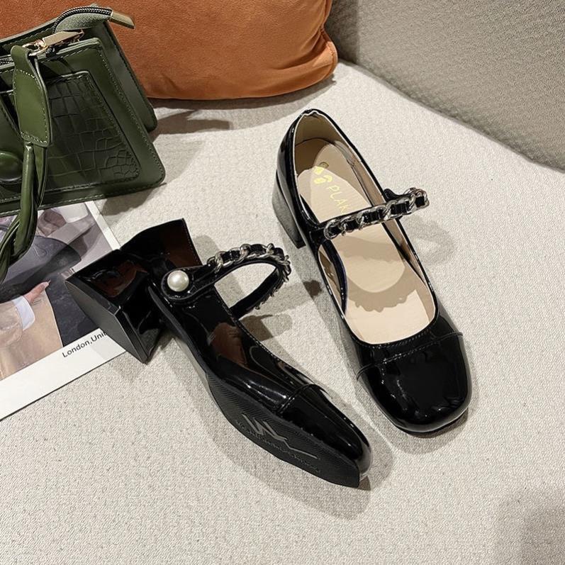 ࿐ Giày miumiu quai xích đế 4p (sẵn) ࿐
