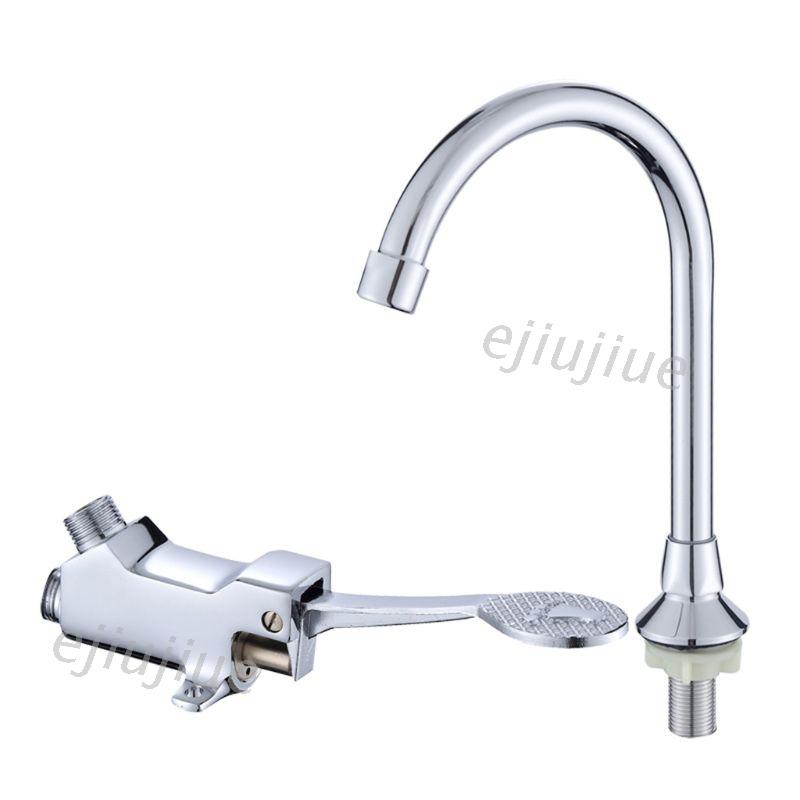 cc Foot Pedal Control Valve Faucet Kitchen Sink Water Tap  Vertical Basin Switch