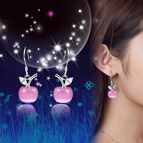 Bông tai mạ bạc 925 đính đá sang trọng