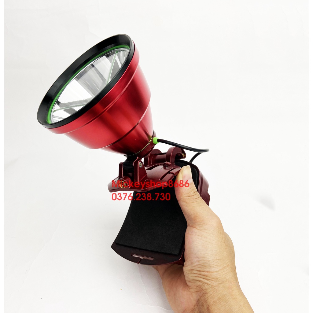 Đèn Pin Đội Đầu YUXING 8128 500W Đèn Kín Nước Pin bền bỉ đèn soi ếch đèn mỏ đi rừng ánh sáng vàng và trắng