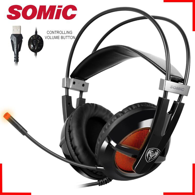 Tai nghe gaming Somic G938 Virtual 7.1 âm thanh sống động, tai nghe chụp tai âm thanh chân thực