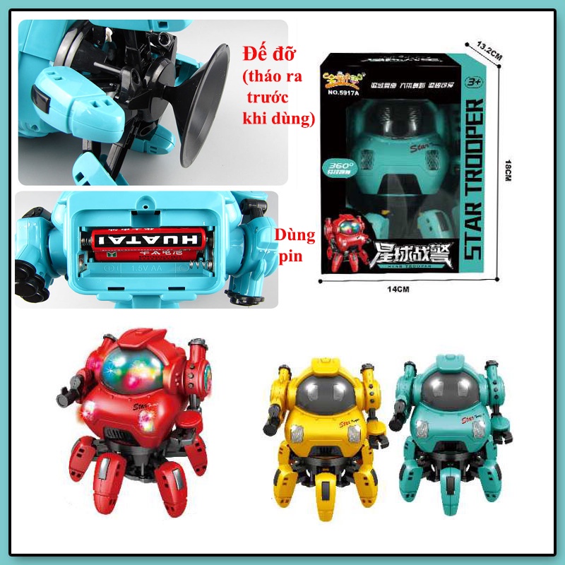 Đồ Chơi Trẻ Em Robot Dancer Nhảy Múa phát sáng Cho Bé Trai, Bé Gái,Có Đèn Có Nhạc Giả Trí Vui Nhộn