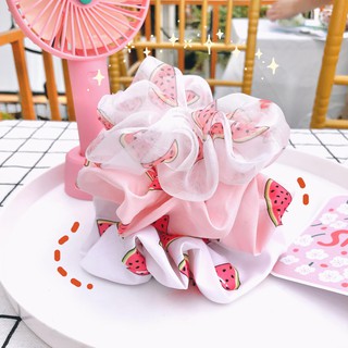 Cột tóc dưa hấu - scrunchies dưa hấu