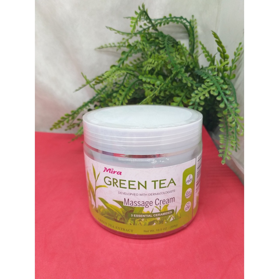 Kem Massage Mira Green Tea Massage Cream Trà Xanh 300g