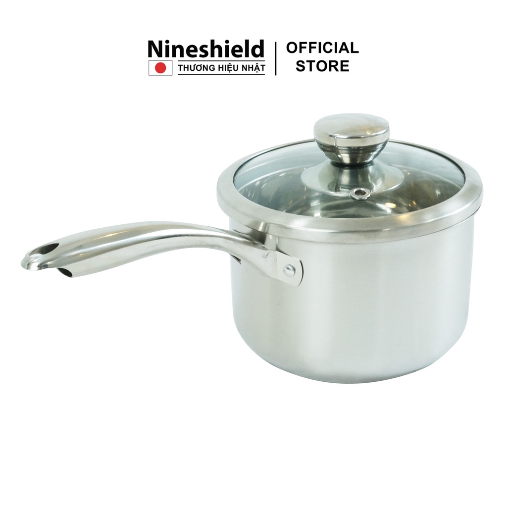 Bộ nồi Inox 3 món mẫu mới Nineshield KB BNI62