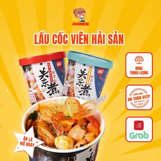 Lẩu cốc viên hải sản 🍣 Avanow 🍣 162g có viên thả lẩu, đồ ăn vặt