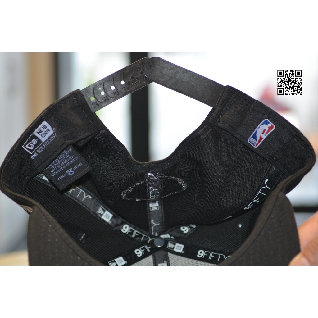 Mũ New_Er.a 9FIFT.Y black snapback thời trang chính hãng ,nón snapback đen xịn Warriors Champions