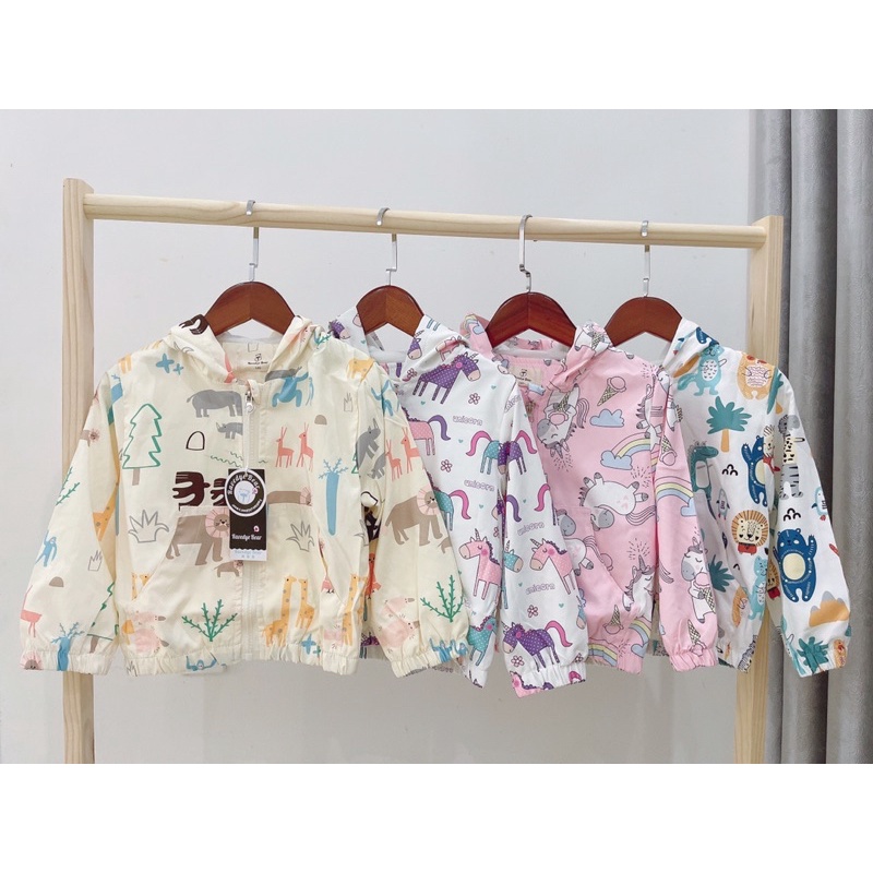 - ÁO KHOÁT DÙ HOẠ TIẾT CHO BÉ-2 LỚP KUTE