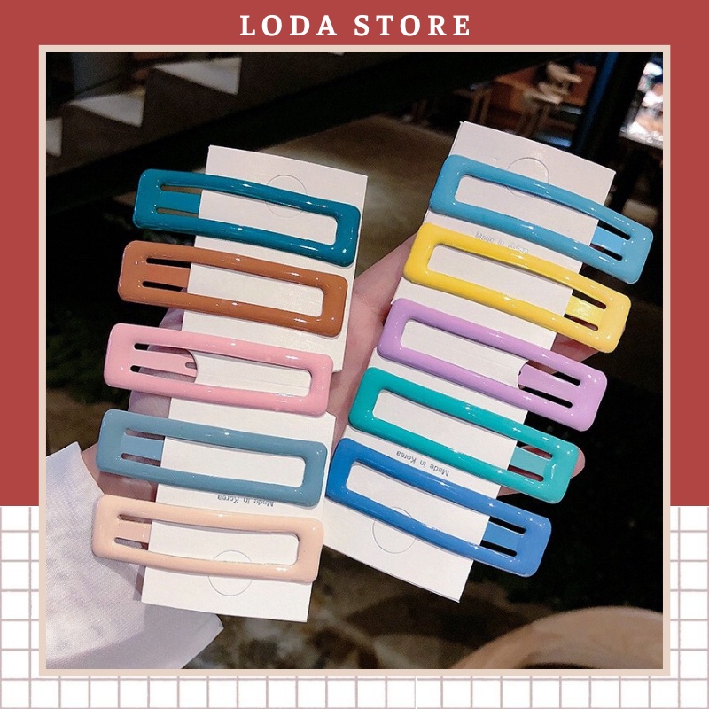 Kẹp tóc nữ hình chữ nhật xinh xinh KT6