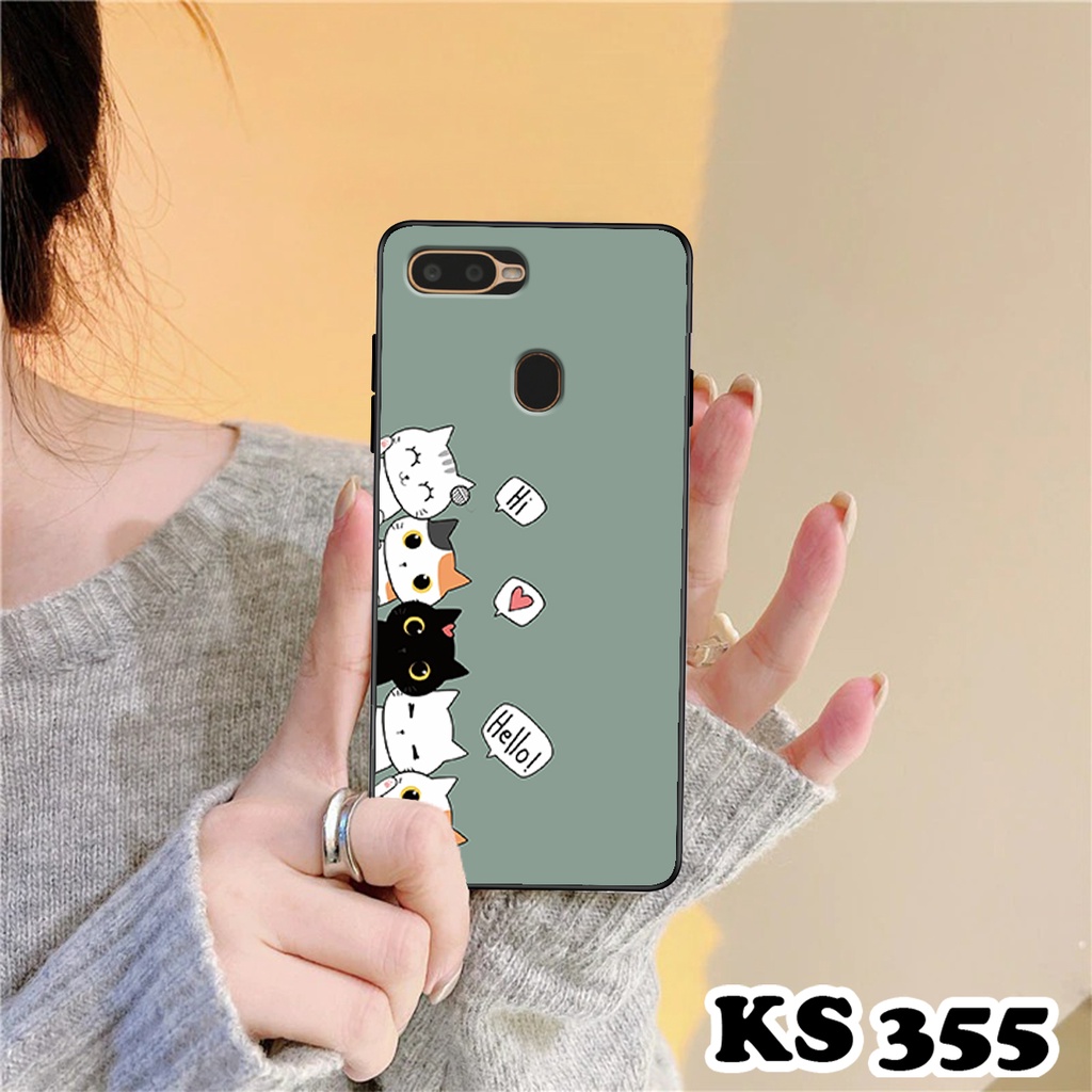 Ốp lưng Oppo A5s - Oppo A7 - Oppo A12 - Ốp in hình Cat&amp;Bear đáng yêu - Chất liệu TPU siêu bền