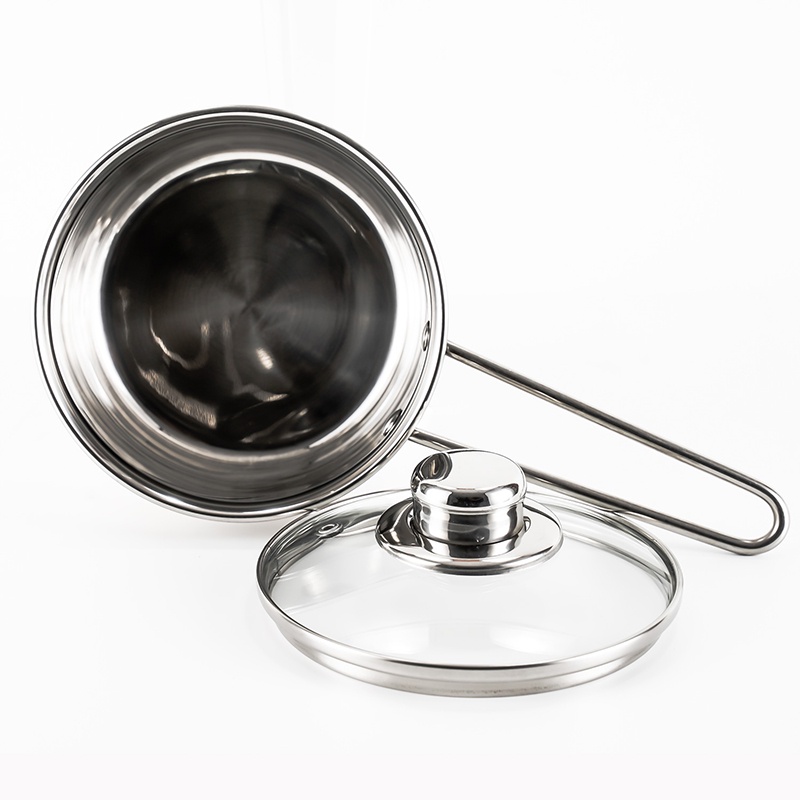 Quánh inox goldsun GPO2100-IH 14cm đáy từ 3 lớp dùng cho mọi loại bếp