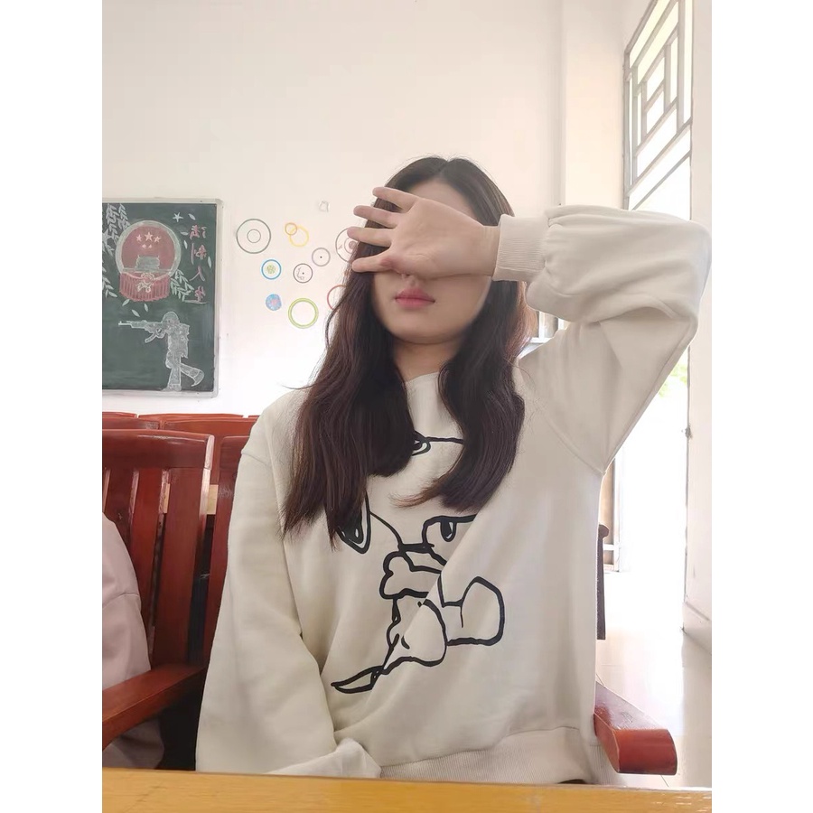 Áo khoác form rộng,Áo sweater nỉ , Áo Hoodie Ulzzang Form rộng hình gấu Hot trend Thời Trang Thu Đông siêu đẹp | BigBuy360 - bigbuy360.vn