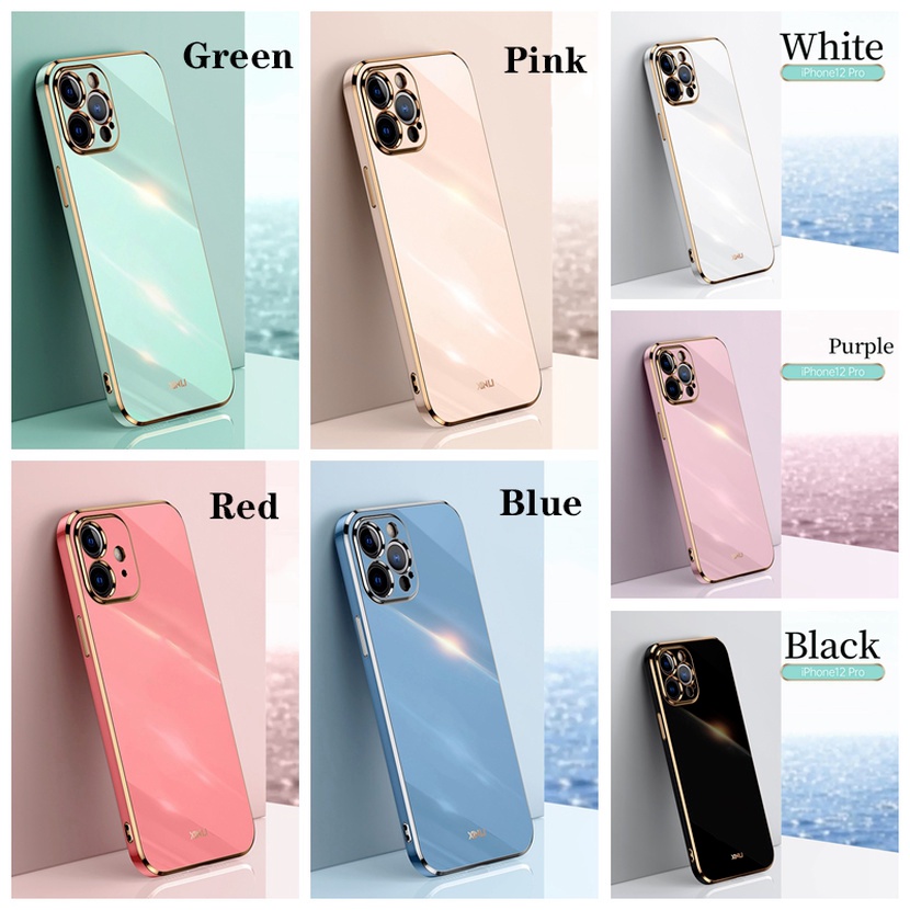 Ốp Điện Thoại Silicon Siêu Mỏng Hình Vuông Mạ Màu Kẹo Sang Trọng Cho Samsung Galaxy A72 A52 A52S A32 A22 M32 5G S20 FE S10 Plus