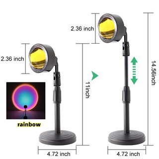 Đèn Hoàng Hôn 4 Màu Q08, Đèn Led Sunset Hỗ Trợ Quay Phim - Quay Tiktok - Chụp Ảnh Ánh Sáng Siêu Đẹp