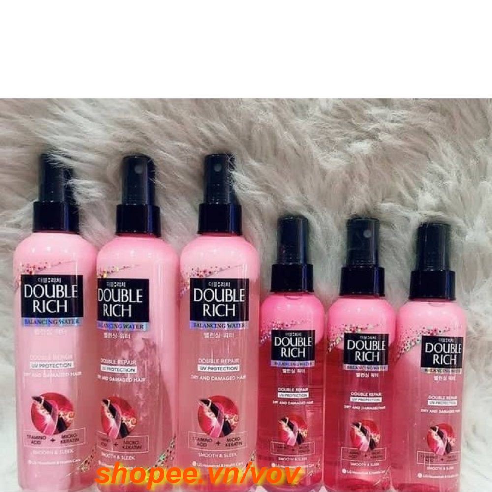 Xịt Dưỡng Tóc 120ml Double Rich Chăm Sóc Tóc Hư Tổn Mẫu Mới Chính Hãng.