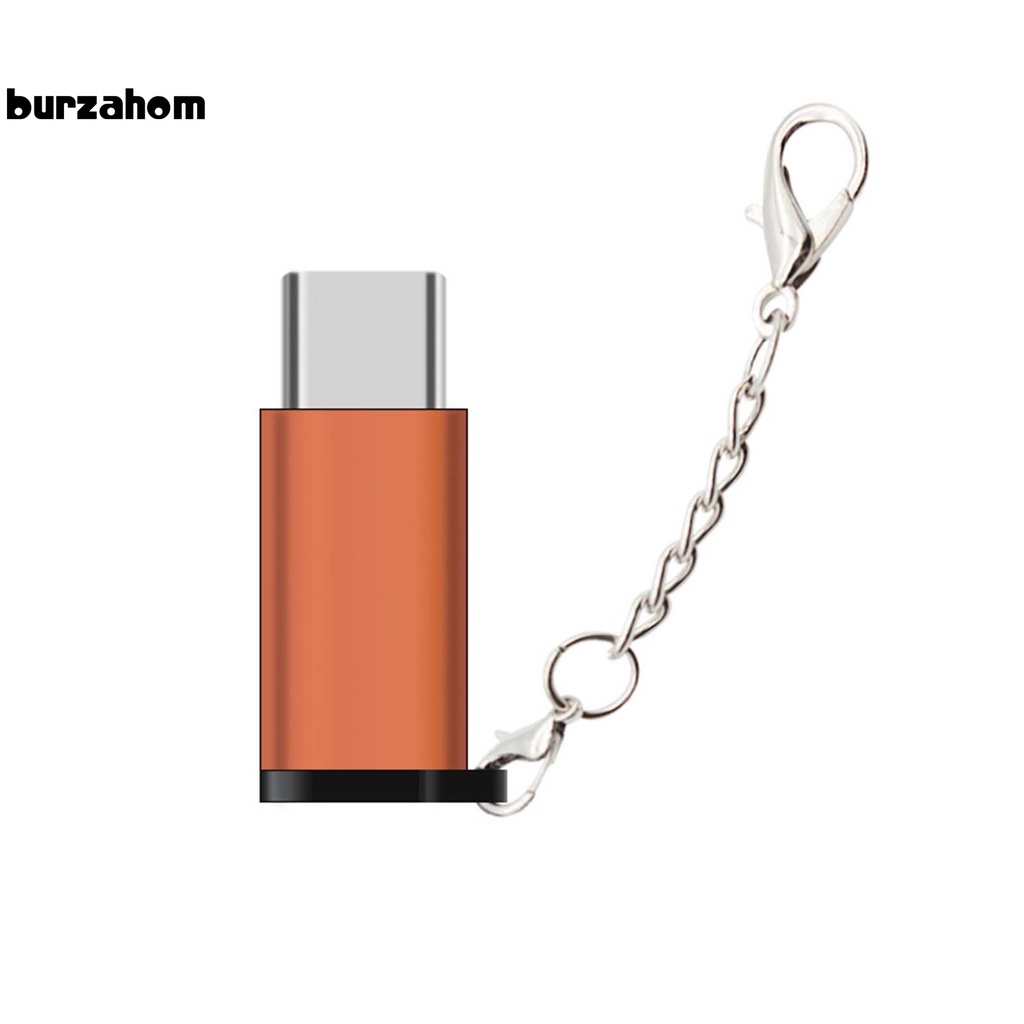 Đầu chuyển đổi Micro USB sang Type-c bằng hợp kim nhôm kèm móc khóa chuyên nghiệp