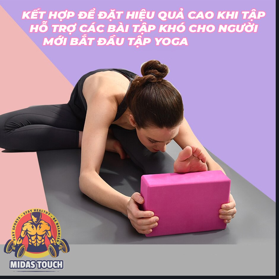 Gạch Tập Yoga, Gối Tập Yoga Cao Cấp - Hỗ Trợ Đạt Hiệu Quả Cao, Tránh Chấn Thương