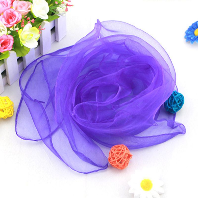 Set 12 khăn voan vuông nhiều màu sắc dùng làm đạo cụ trình diễn ảo thuật cho bé gái